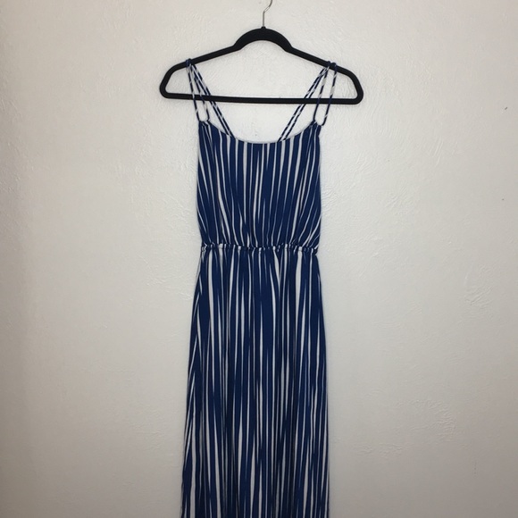 Banana Republic Dresses & Skirts - Banana republic blue white stripe maxi dress 4